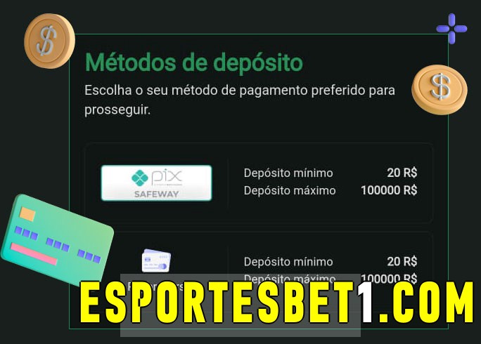 O cassino esportesbet bet oferece uma grande variedade de métodos de pagamento