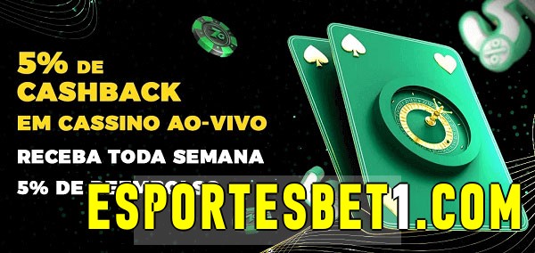 Promoções do cassino ao Vivo esportesbet 